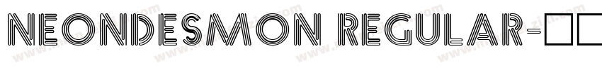 NeonDesmon Regular字体转换